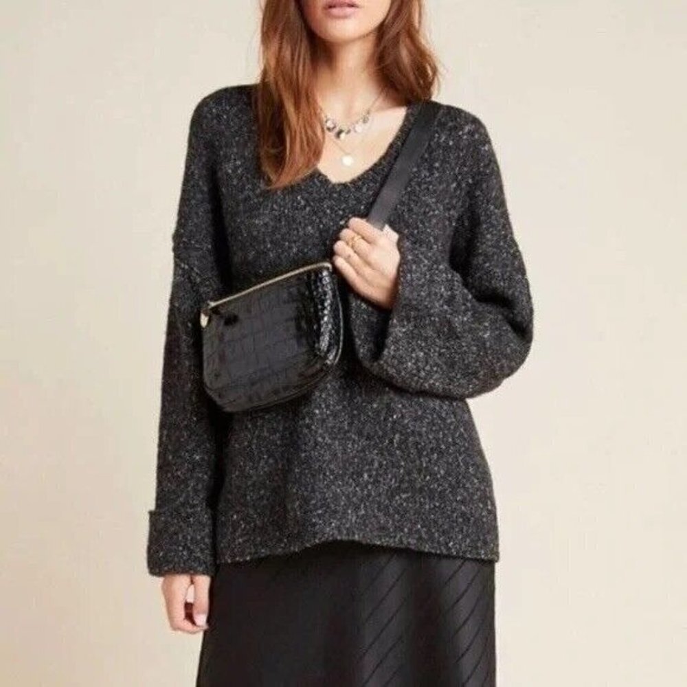 Anthropologie Maggie Bell Sleeve Sweater NWT New Wool Blend Oversized Small (A1)